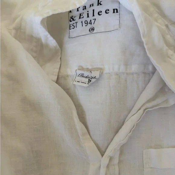 Frank & Eileen White Button Down Shirt - Picture 2 of 3